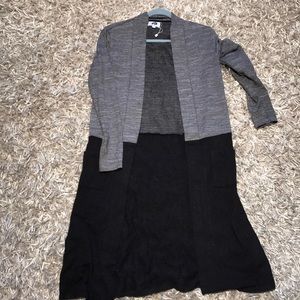 Long duster cardigan